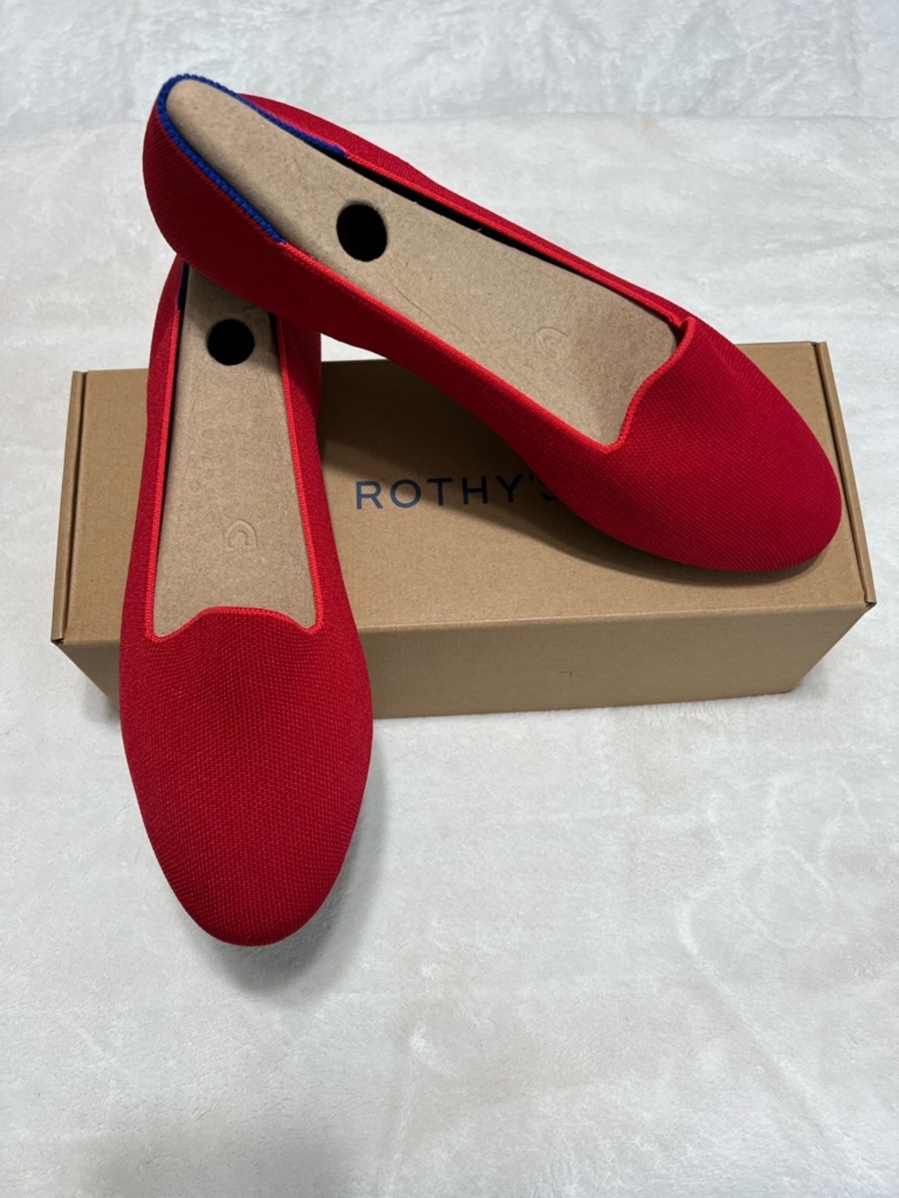 NIB Rothy’s Lounge Loafer Bombshell Red Size 11 - Picture 6 of 12